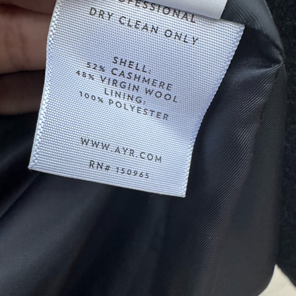 Ayr 52% Cashmere, 48%Wool Coat Jacket - Picture 4 of 10
